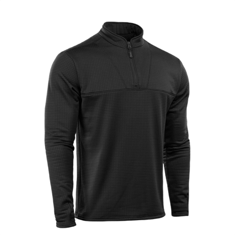 M-Tac Thermal Fleece Trøje Delta Level 2 i sort med YKK-lynlåse, designet til kolde klimaer som en del af ECWCS-systemet.