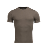 M-Tac T-shirt 93/7 i brun farve, lavet af 93% bomuld og 7% elastan, designet til komfort og holdbarhed til hverdags- og aktiv brug.