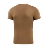 M-Tac T-Shirt Death From Above set bagfra i brun bomuld og elastan, kombinerer komfort og fleksibilitet med militært tema.