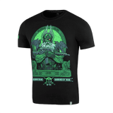 M-Tac T-Shirt Night Vision med print af Odin i kampudstyr og NVG-hjelm, med teksten 'Valhalla Calling' og ravnene Hugin og Munin.