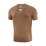 M-Tac T-Shirt Odin med print af Odin, Hugin og Munin, nordisk mytologi, Valhalla Calling, brun T-shirt i bomulds- og elastanblanding