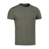 M-Tac T-shirt 93/7 i grøn, komfortabel og holdbar med 93% bomuld og 7% elastan, perfekt til hverdag og aktiv brug.