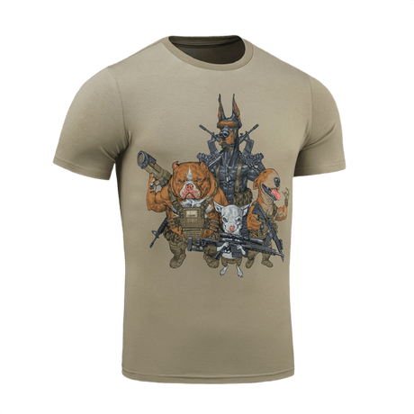 M-Tac T-Shirt Rex Team med print af et skudhold, der symboliserer venskab blandt skarpskytter, i en blød bomuldsblanding.