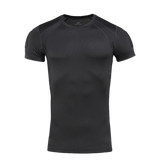 M-Tac T-Shirt Sweat-Wicking Athletic Gen.II i sort til træning og hverdagsbrug, 100% polyester, anatomisk pasform, svedtransporterende.