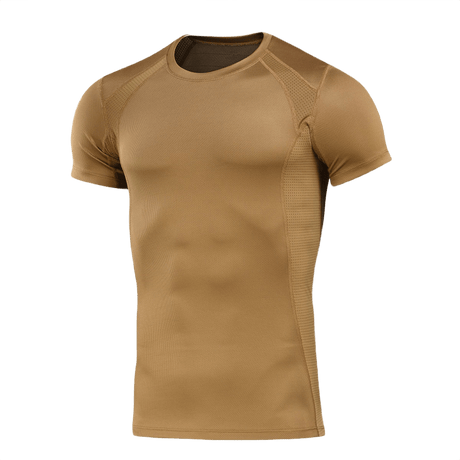 M-Tac T-Shirt Sweat-Wicking Athletic Gen.II i brun, ideel til træning og daglig brug, lavet af svedtransporterende polyester.