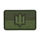 M-Tac patch Ukraine Flag med ZSU Trident PVC i grøn, symboliserer stolthed over Ukraines hær og kultur. Fremstillet af 3D PVC.