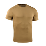 M-Tac Ultra Vent Kortærmet termot-shirt i letvægtsmateriale, perfekt til træning og udendørs aktiviteter, brun farve, høj åndbarhed.