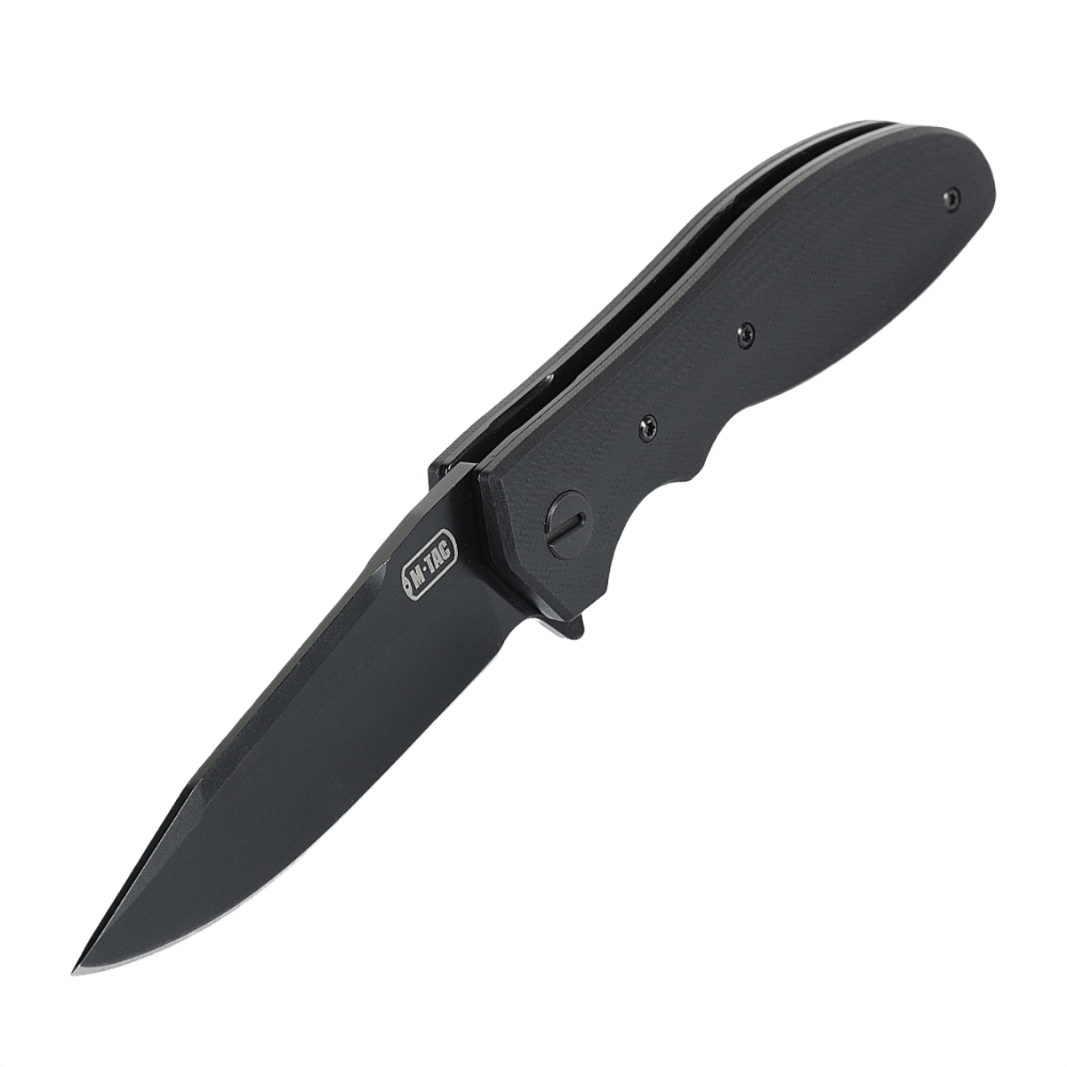 M-Tac Outdoor & Militær foldekniv - Type 6 med skarp klinge og sort G10-komposit håndtag, ideel til EDC-brug