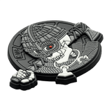 M-Tac Patch Undead Viking 3D PVC i 3D PVC materiale med velcro, perfekt til militær udstyr og samlerobjekter, diameter 50mm