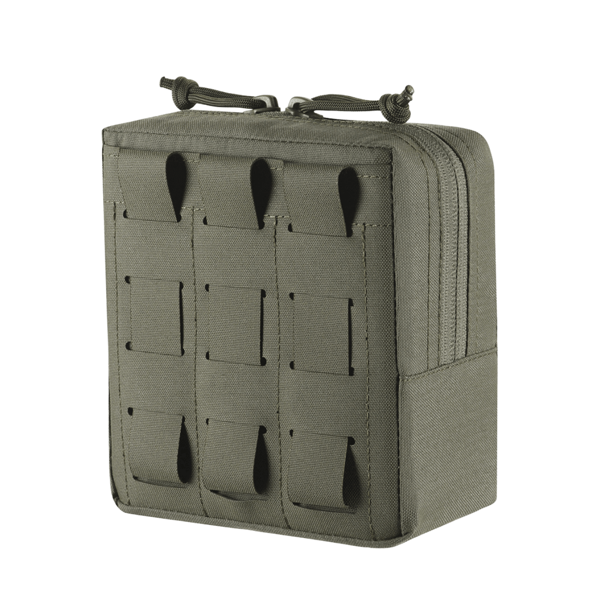 M-Tac Utility Taske Elite Small grå, slidstærk Cordura 500D, MOLLE-kompatibel, ideel til EDC og våbentilbehør, frontpanel med Laser Cut.