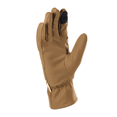 M-Tac Vinterhandsker Soft Shell i brun farve, designet til beskyttelse mod dårligt vejr, lette og funktionelle