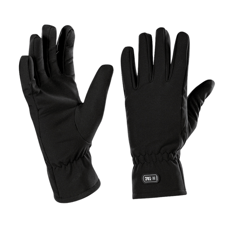 M-Tac Vinterhandsker Soft Shell i sort, let og funktionel design der beskytter mod dårligt vejr, ideelle til vinterbrug.