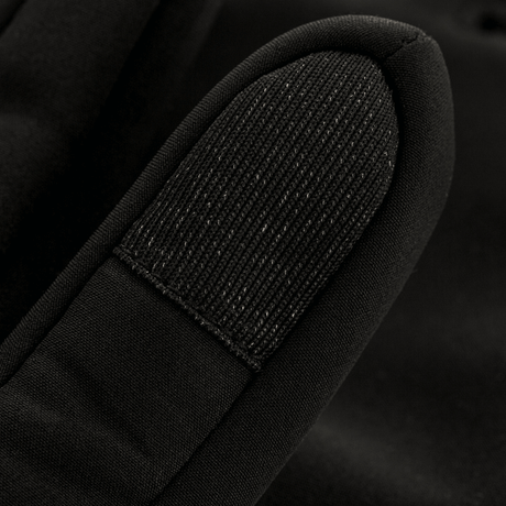 Nærbillede af M-Tac Vinterhandsker Soft Shell, viser detaljerne i den bløde og beskyttende konstruktion til dårligt vejr.