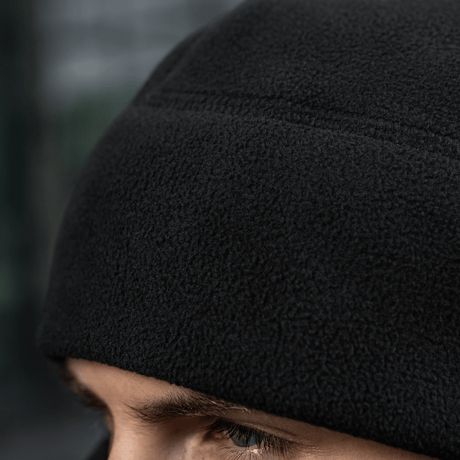 M-Tac Watch Cap Elite Fleece Beanie Hat Slimtex i sort fleece med Slimtex termolag. Taktisk varme og holdbarhed til koldt vejr.
