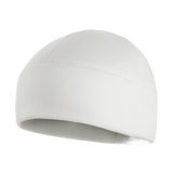 M-Tac Watch Cap Elite Fleece Beanie Hat i hvid, let og varm hue til taktisk brug, friluftsliv og vinteraktiviteter, fremstillet af fleece.