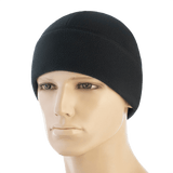 M-Tac Watch Cap Elite Fleece Beanie Hat i sort til koldt vejr, lavet af 320 g/m² fleece, perfekt til taktisk brug og vinteraktiviteter.