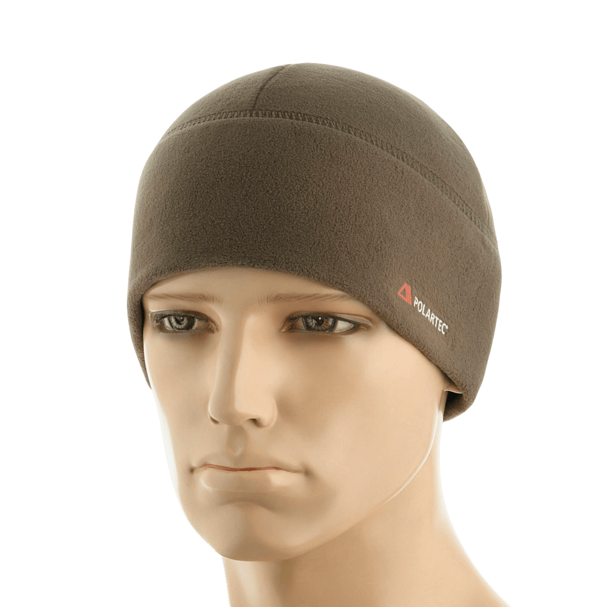 M-Tac Fleece Watch Cap Light Polartec hue i Micro Series fleece, slidstærk, vinterbeskyttelse, passe under hjelm, brun farve.