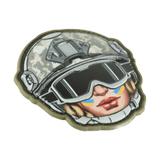 M-Tac Patch Emoji #49 med 3D-effekt og velcro. Sjovt PVC-morale patch til tøj eller udstyr. Størrelse 6.5x6.5 cm.