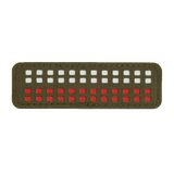 M-Tac Patch Flag 25x80 Mini Squares i holdbar Cordura 500D med lasercut design og velcro montering, perfekt til taktik og stil.