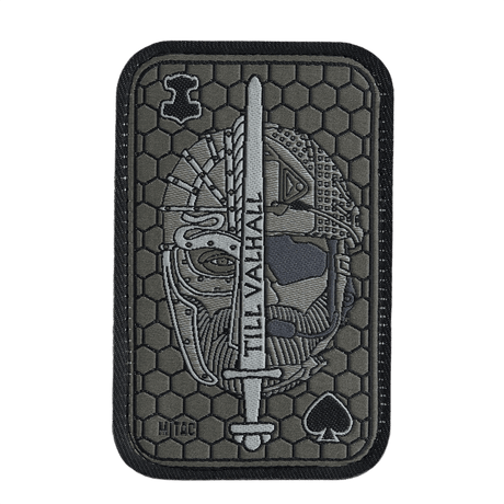 M-Tac Patch Til Valhall Ace Jacquard, tekstil patch med velcro, inspireret af norske soldater, 108x68 mm, til uniform eller taske.