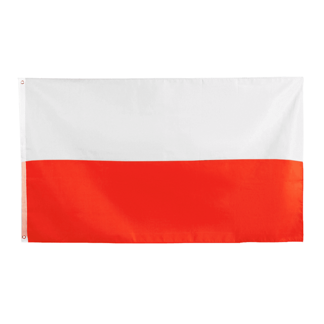 M-tac Polsk Orlogsflag med hvidt og rødt design, ideel til maritime begivenheder og samlinger.