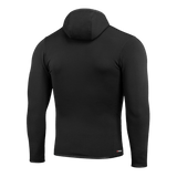 M-Tac Shadow Polartec Fleece Sweatshirt set bagfra, let og funktionel, med lav profil hætte, fremstillet af slidstærkt Power Stretch Pro fleece.
