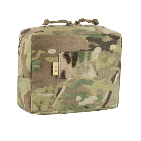 M-Tac Utility Taske Elite Medium i Cordura 500D med camouflage design, ideel til EDC-kit og fastgørelse med MOLLE-system.