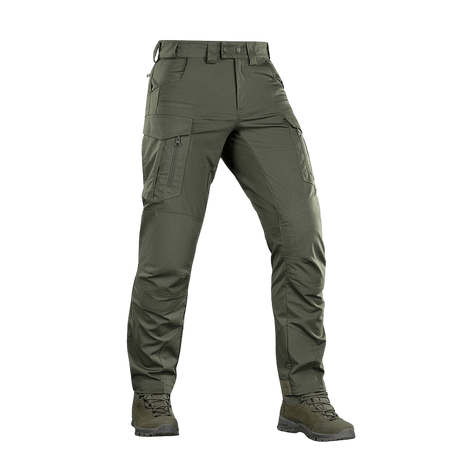 M-Tac Taktiske Bukser Patriot Gen. II Flex i letvægts rip-stop stof til træning og hverdagsbrug med praktiske sidelommer.
