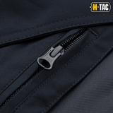 Nærbillede af lynlås på M-Tac Taktiske Bukser Aggressor Gen. II Flex med rip-stop stof og Teflon-belægning