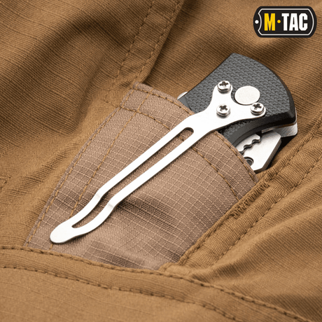 M-Tac Taktiske Bukser Aggressor Gen. II Flex med lomme til værktøjskniv i holdbart rip-stop stof med Teflon-belægning