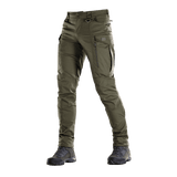 M-tac Taktiske Bukser Conquistador Gen. I Flex i olivengrøn, ideelle til udendørs aktiviteter og høj slidstyrke.