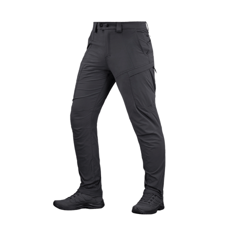 M-Tac Bukser Sahara Flex Light i sort, taktiske sommerbukser med åndbart og slidstærkt stof, ideelle til varme dage.