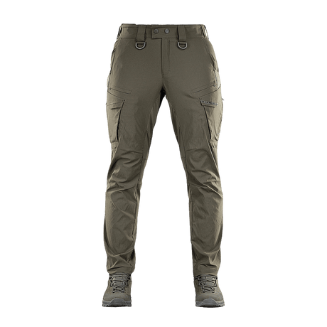 M-Tac Bukser Aggressor Summer Flex i Rip-Stop nylon, ideelle taktiske bukser til varmt vejr, viser slidstærkt og åndbart design.