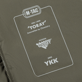 M-Tac Jarl Jakke materialespecifikationer med Toray, G-Loft og YKK lynlås for maksimal varme og komfort.