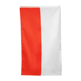 M-tac Polsk Orlogsflag med rødt og hvidt design, perfekt til maritime formål og dekorative projekter.