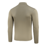 M-Tac Thermal Fleece Trøje Delta Level 2, bagsiden af termotrøje, designet til koldt vejr, fremstillet i 100% polyester, beige farve, YKK-lynlås