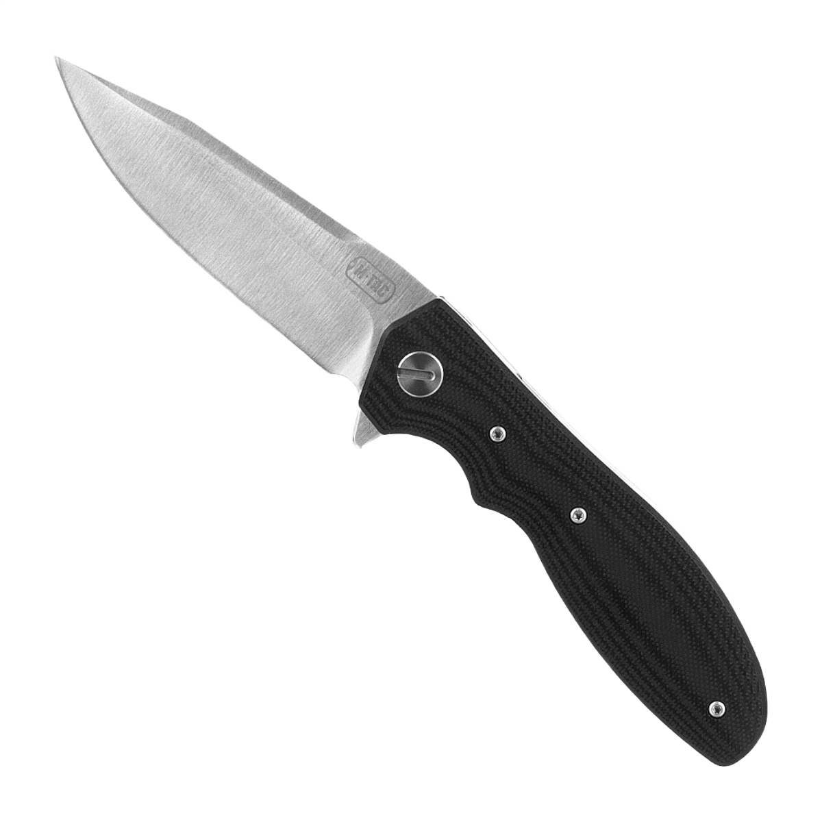 M-Tac Outdoor & Militær foldekniv - Type 6 med krom rustfrit stål klinge og sort G10-komposit håndtag, ideel til EDC-udstyr.