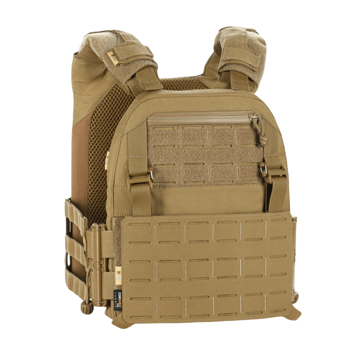M-Tac Plate Carrier Cuirass Elite Gen.II i Cordura 500D med Duraflex hurtiglåse, designet til ESAPI Medium plader.