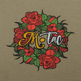 M-Tac T-Shirt Motanka med farverigt blomstermønster på brystet, fremhævet af M-Tac logo, symboliserer ukrainsk kulturarv.