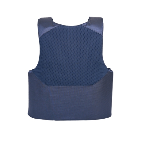 Anorak Niobium® Concealable I Stik & Skudsikker Vest set bagfra med beskyttende materiale mod skydevåben og knive.