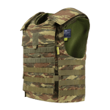 Anorak Niobium® Tactical II – fr.bk.sh. Stik & Skudsikker Vest i camouflagemønster for optimal beskyttelse mod skud og knivangreb.