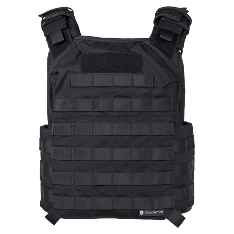Elite Armor Plate Carrier i sort set forfra