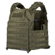Elite Armor Plate Carrier i grøn set forfra i vinkel
